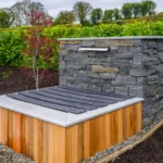 A closeup view of the Plunge Pool at Rosie's Cottage